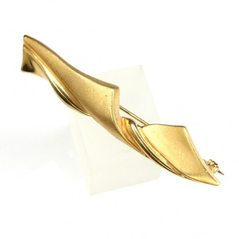 brosa "elegance" 80's. gold plated 18 k. Franta